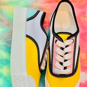 Trendy Size 8 Sneakers. 1st pic is IRL Photo